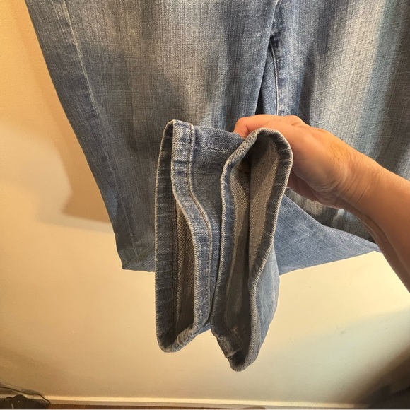 EILEEN FISHER Sz 10 Jeans Mid-Wash Boyfriend Tapered Leg Cut High Waist - Picture 5 of 8